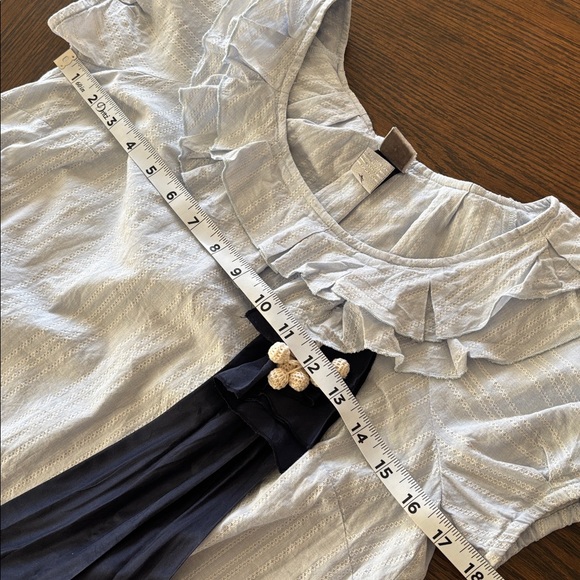 Vintage Anthropologie Lithe Blue Peter Rabbit blouse size 4 (Small) NWOT - Picture 5 of 9